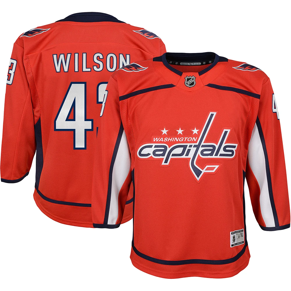 Youth Tom Wilson Red Washington Capitals 2022/23 Premier Player Jersey