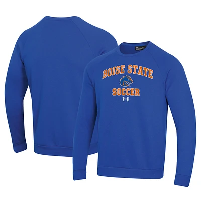 Men's Under Armour Royal Boise State Broncos Soccer All Day Arch Fleece Pullover Sweatshirt