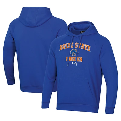 Men's Under Armour Royal Boise State Broncos Soccer Arch Over Pullover Hoodie