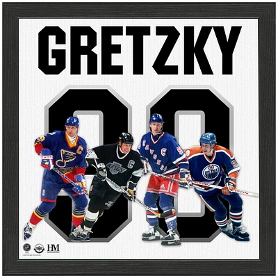 Highland Mint Wayne Gretzky 13'' x 13'' Impact Jersey Framed Photo