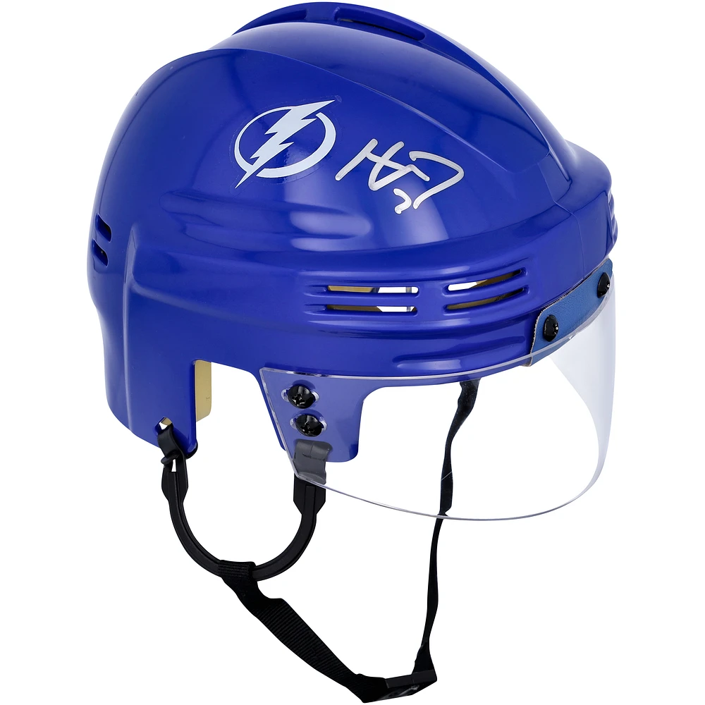 Haydn Fleury Tampa Bay Lightning Autographed Blue Mini Helmet