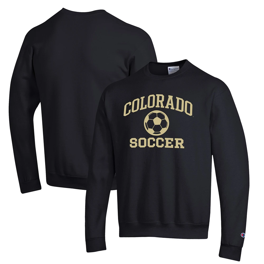 Men's Champion Colorado Buffaloes Soccer Icon Powerblend Pullover Sweatshirt