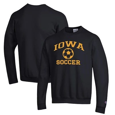 Men's Champion Iowa Hawkeyes Soccer Icon Powerblend Pullover Sweatshirt