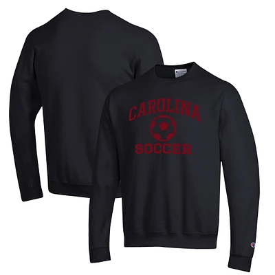 Men's Champion Black South Carolina Gamecocks Soccer Icon Powerblend Pullover Sweatshirt