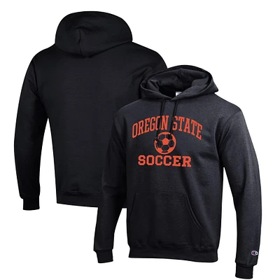 Men's Champion Oregon State Beavers Soccer Icon Powerblend Pullover Hoodie