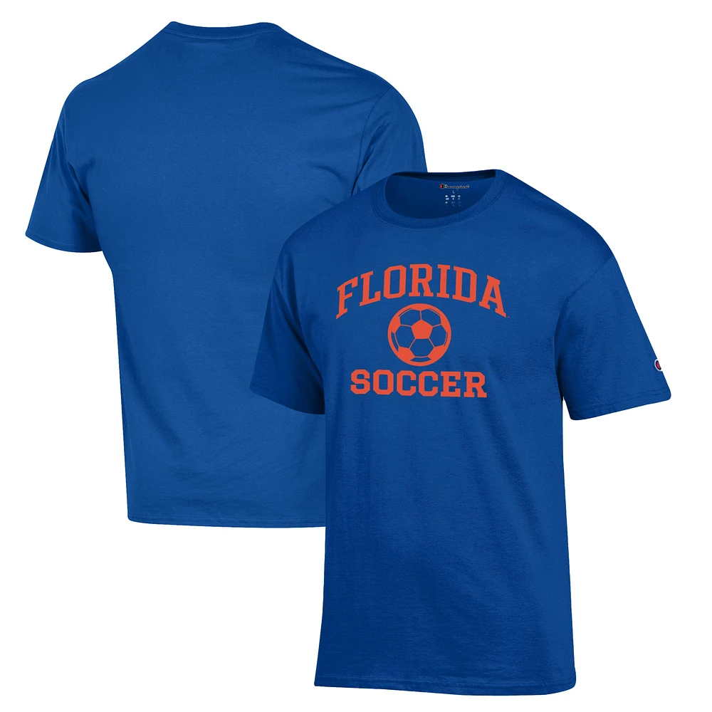 Men's Champion Royal Florida Gators Soccer Icon T-Shirt