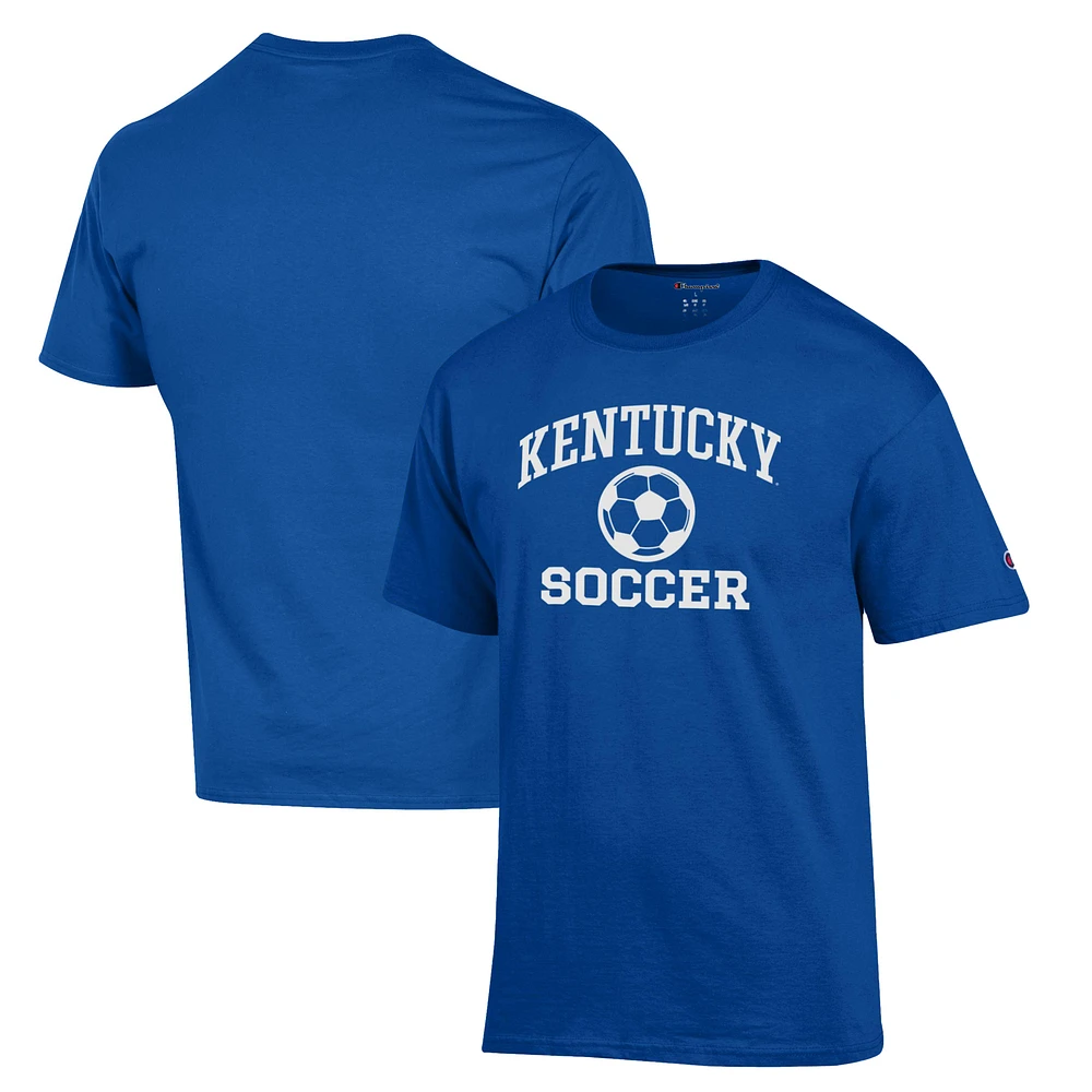Men's Champion Royal Kentucky Wildcats Soccer Icon T-Shirt
