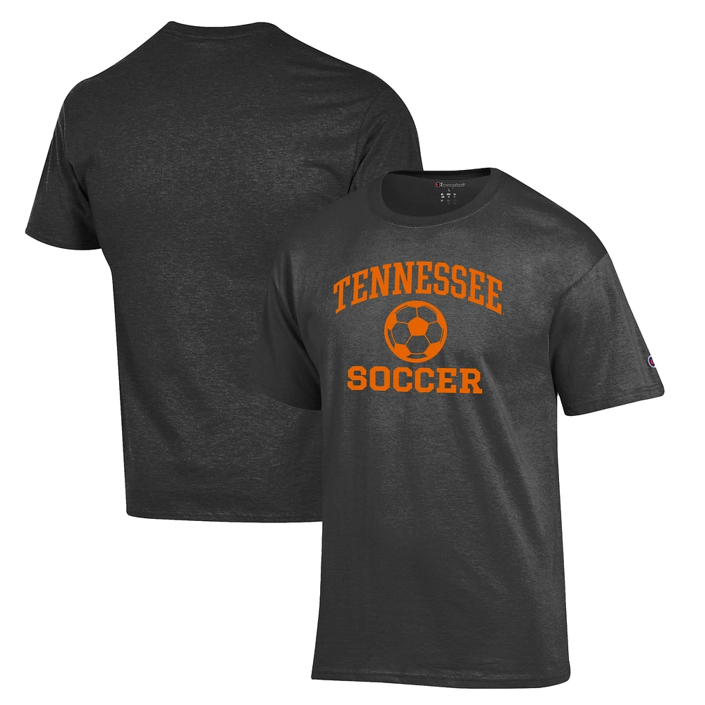 Men's Champion Charcoal Tennessee Volunteers Soccer Icon T-Shirt