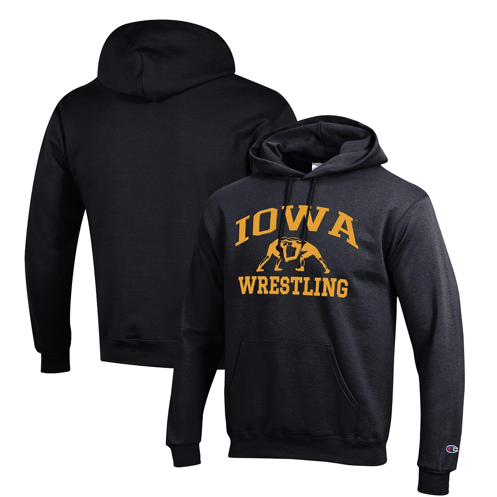 Men's Champion Iowa Hawkeyes Wrestling Icon Pullover Hoodie