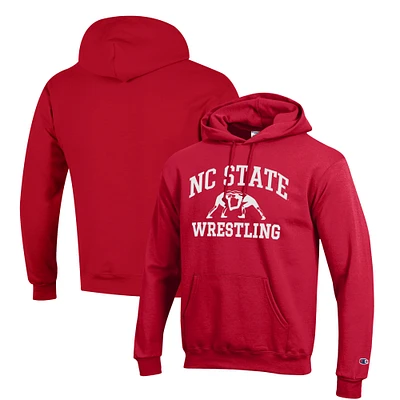 Men's Champion NC State Wolfpack Wrestling Icon Pullover Hoodie