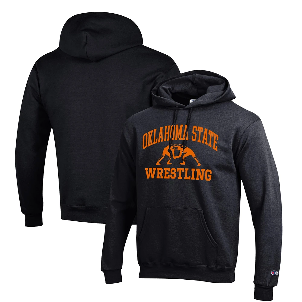 Men's Champion Oklahoma State Cowboys Wrestling Icon Pullover Hoodie