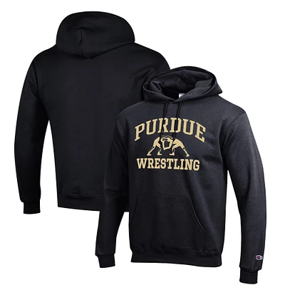 Men's Champion Purdue Boilermakers Wrestling Icon Pullover Hoodie
