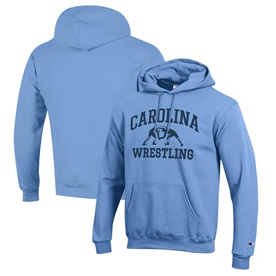 Men's Champion Carolina Blue North Tar Heels Wrestling Icon Pullover Hoodie