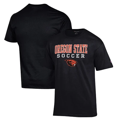 Men's Champion Oregon State Beavers Soccer Stack Logo T-Shirt