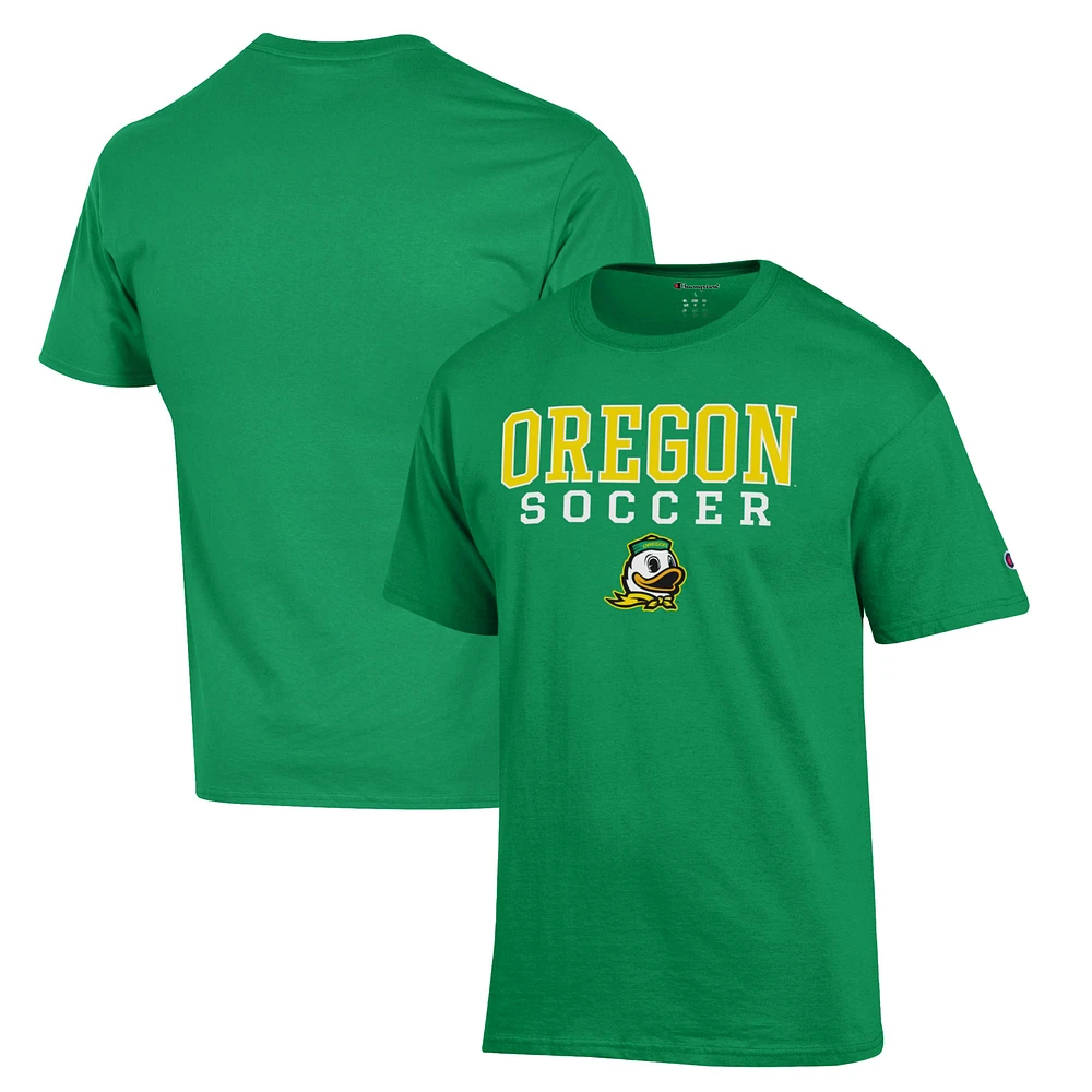 Men's Champion Oregon Ducks Soccer Stack Logo T-Shirt