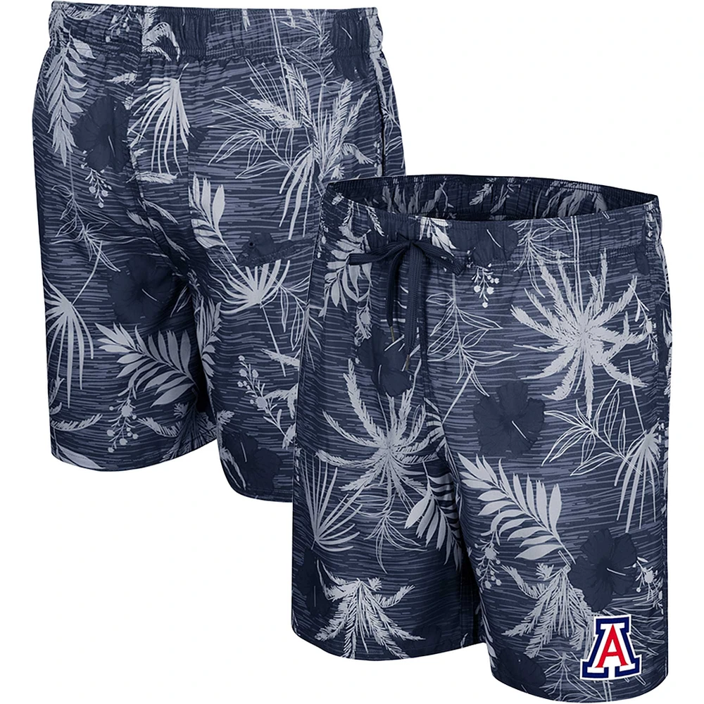 Men's Colosseum Navy Arizona Wildcats What Else is New Swim Shorts
