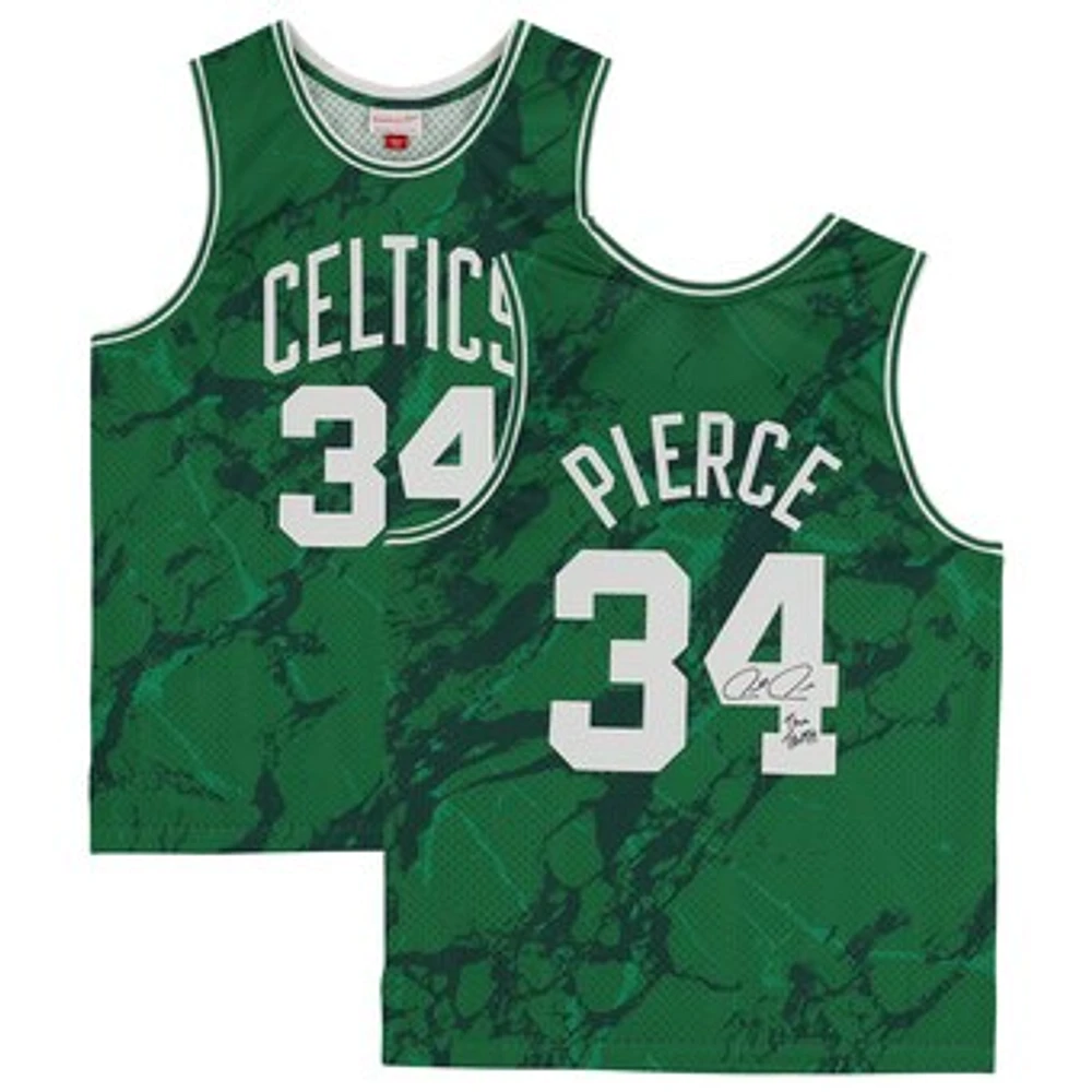 Paul Pierce Boston Celtics Autographed Mitchell & Ness Kelly Green 2007-08 Marble Swingman Jersey with "The Truth" Inscription