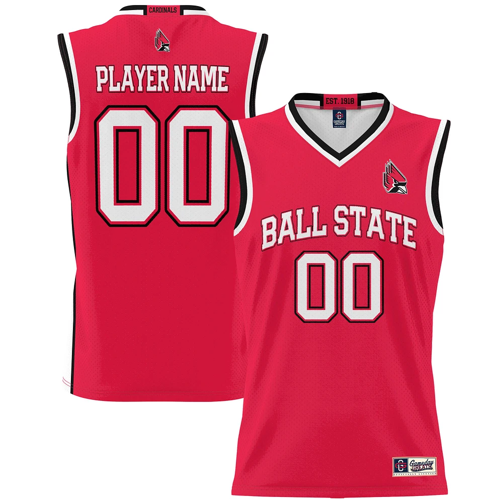 Men's GameDay Greats Cardinal Ball State Cardinals NIL Pick-A-Player Lightweight Basketball Jersey