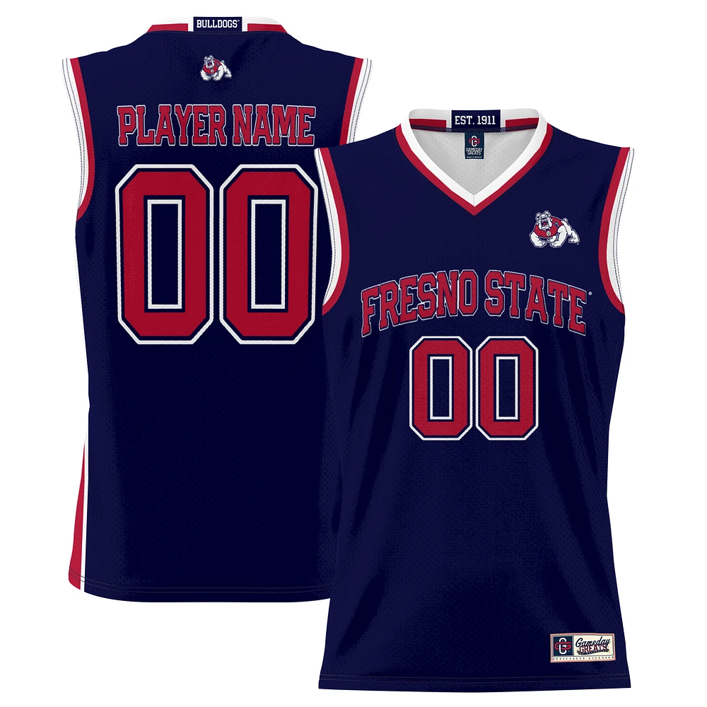Youth Game Day Greats Navy Fresno State Bulldogs NIL Pick-A-Player Lightweight Men's Basketball Jersey