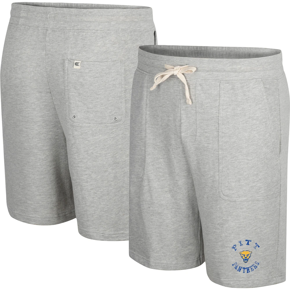 Men's Colosseum Heather Gray Pitt Panthers Love To Hear This Terry Shorts