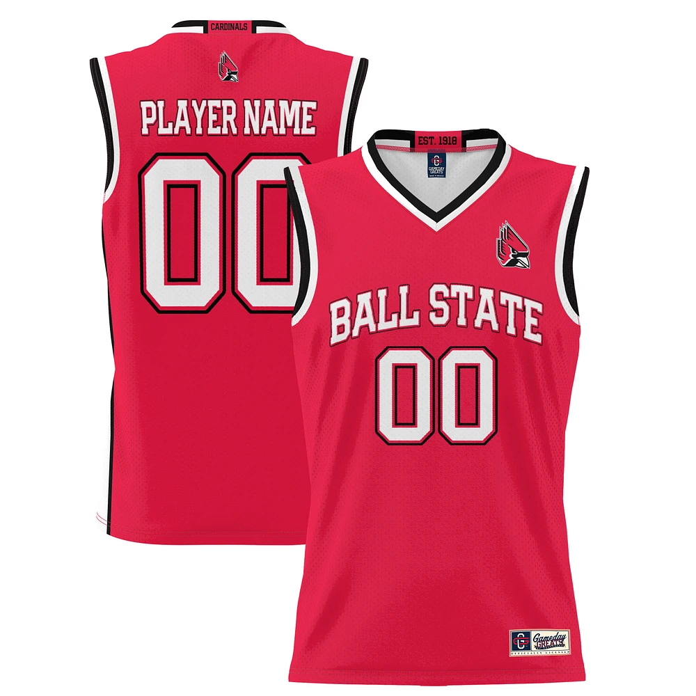 Unisex GameDay Greats Cardinal Ball State Cardinals Lightweight NIL Pick-A-Player Women's Basketball Jersey