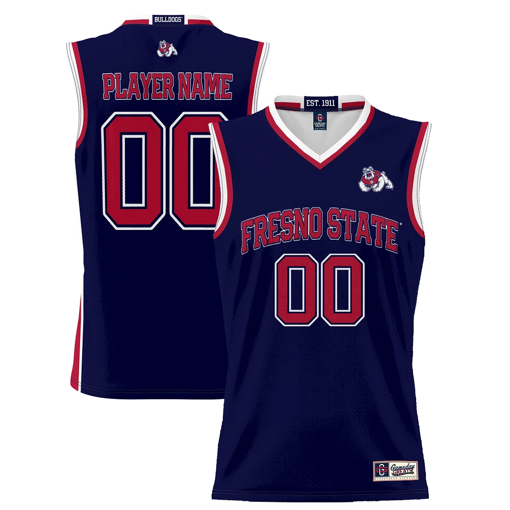 Unisex GameDay Greats Navy Fresno State Bulldogs Lightweight NIL Pick-A-Player Women's Basketball Jersey