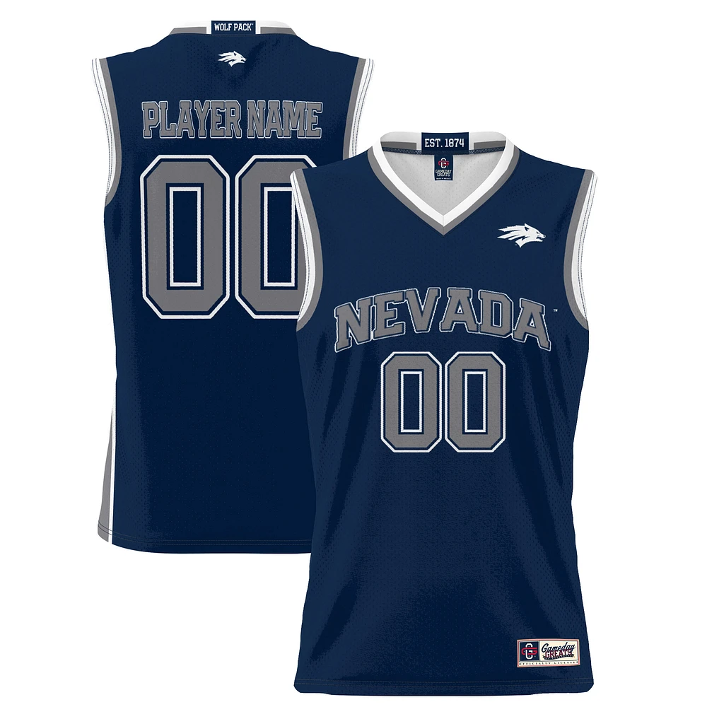 Unisex GameDay Greats Navy Nevada Wolf Pack Lightweight NIL Pick-A-Player Women's Basketball Jersey
