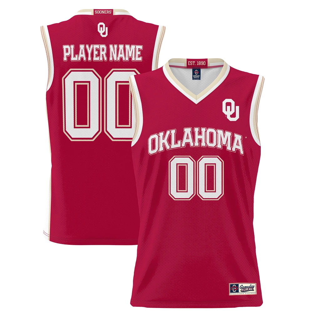 Unisex GameDay Greats Crimson Oklahoma Sooners Lightweight NIL Pick-A-Player Women's Basketball Jersey