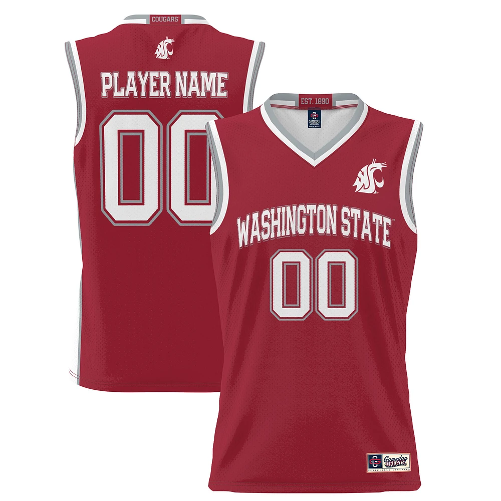 Unisex GameDay Greats Crimson Washington State Cougars Lightweight NIL Pick-A-Player Women's Basketball Jersey