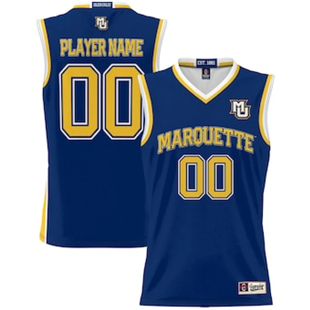 Youth GameDay Greats Navy Marquette Golden Eagles NIL Pick-A-Player Lightweight Women's Basketball Jersey