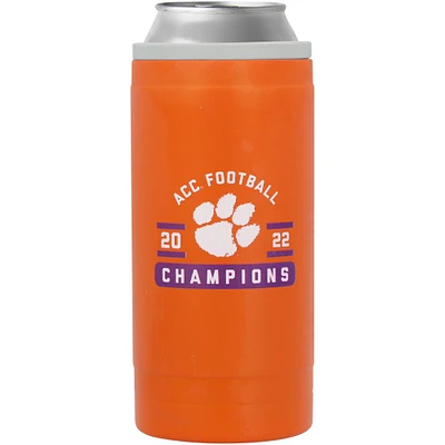 Clemson Tigers 2022 ACC Football Conference Champions 12oz. Powder Coat Slim Can Cooler