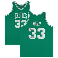 Larry Bird Boston Celtics Autographed Mitchell & Ness Kelly Green 1985-86 Authentic Jersey with "HOF 1998" Inscription - Limited Edition of 133