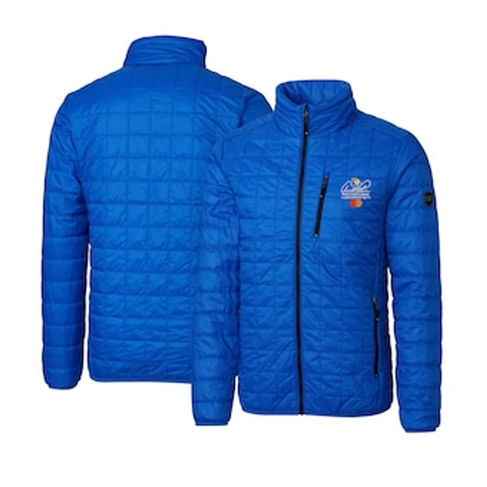 Men's Cutter & Buck Royal Arnold Palmer Invitational Rainier PrimaLoft Eco Insulated Full-Zip Puffer Jacket