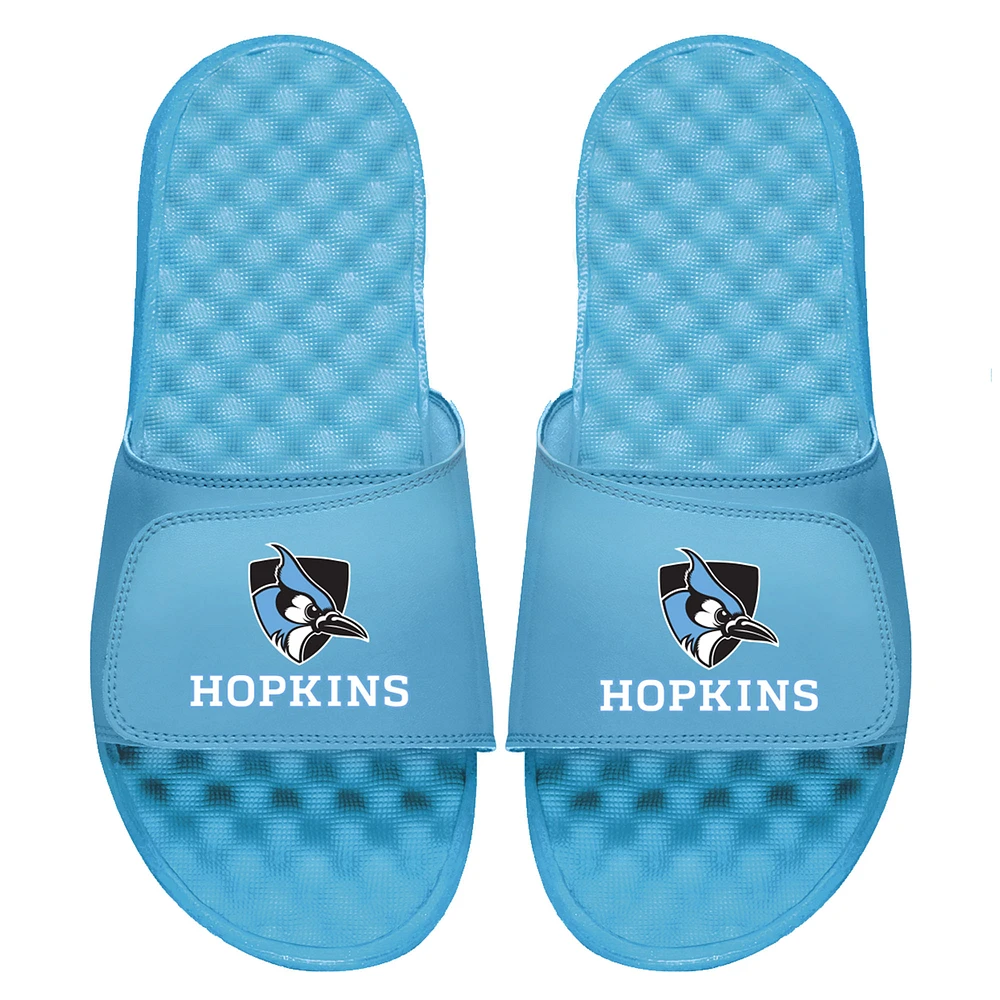 Youth ISlide Light Blue Johns Hopkins Blue Jays Secondary Team Logo Islide Sandals