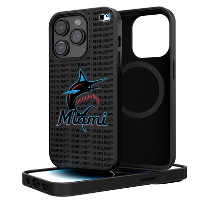 Miami Marlins Primary Logo iPhone Magnetic Bump Case