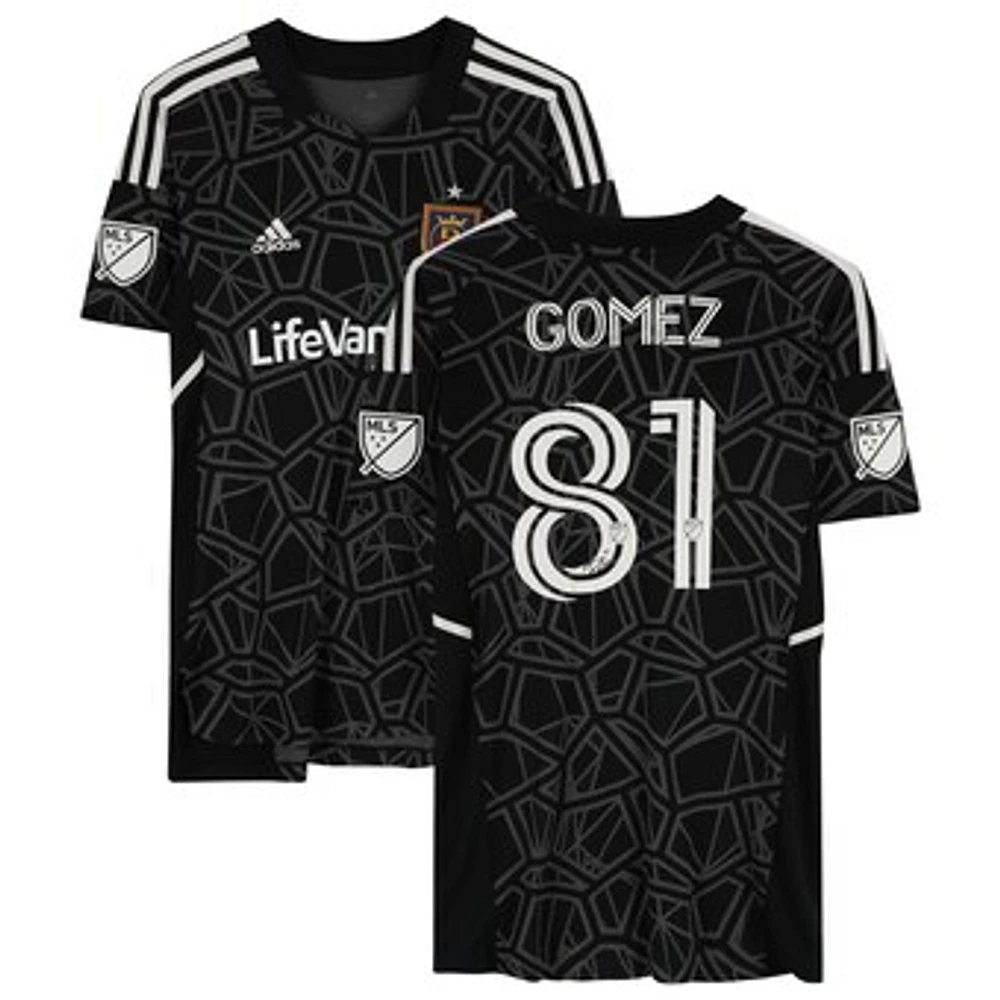 Tomás Gómez Real Salt Lake Autographed Player-Issued #81 Black Jersey from the 2022 MLS Season