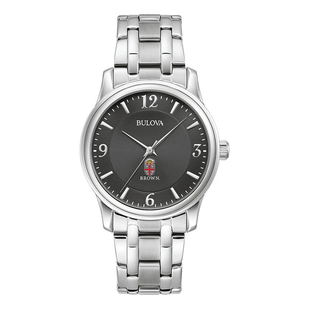 Bulova Black Brown Bears Stainless Steel Corporate Collection Watch