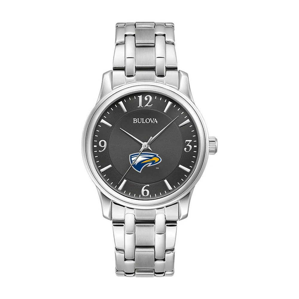 Bulova Black Emory Eagles Stainless Steel Sport Classic Watch