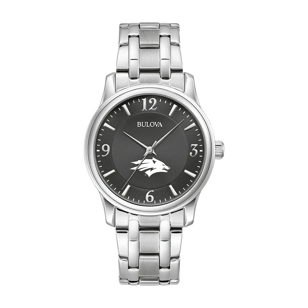 Bulova Black Nevada Wolf Pack Stainless Steel Corporate Collection Watch