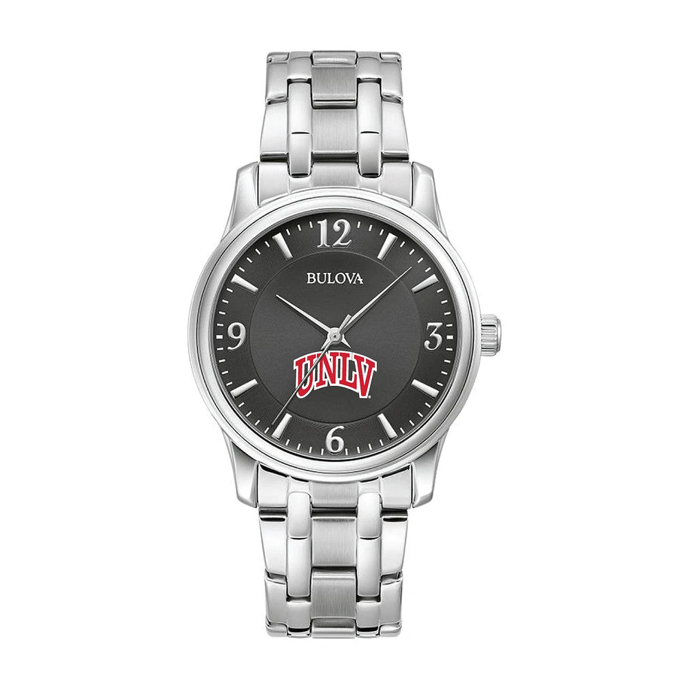 Bulova Black UNLV Rebels Stainless Steel Corporate Collection Watch
