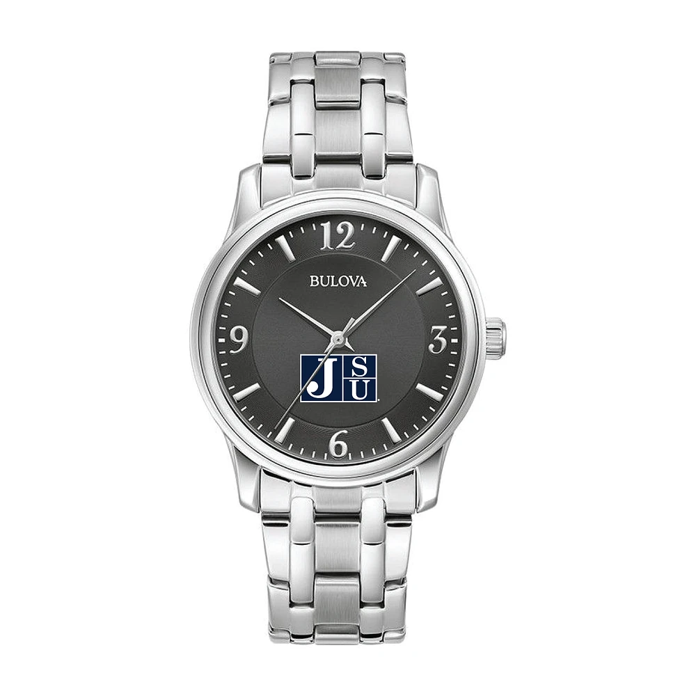Bulova Black Jackson State Tigers Stainless Steel Sport Classic Watch