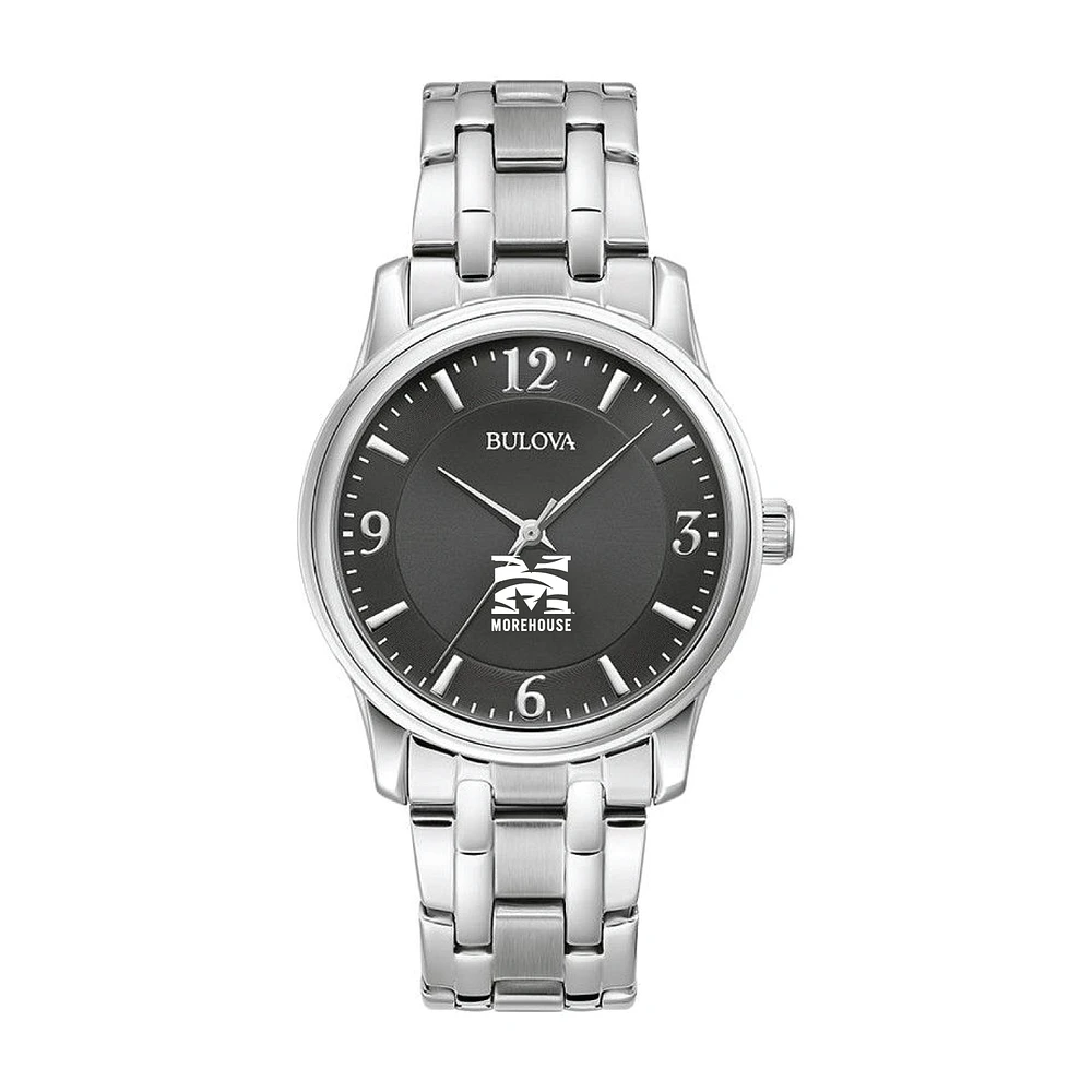 Bulova Black Morehouse Maroon Tigers Stainless Steel Corporate Collection Watch