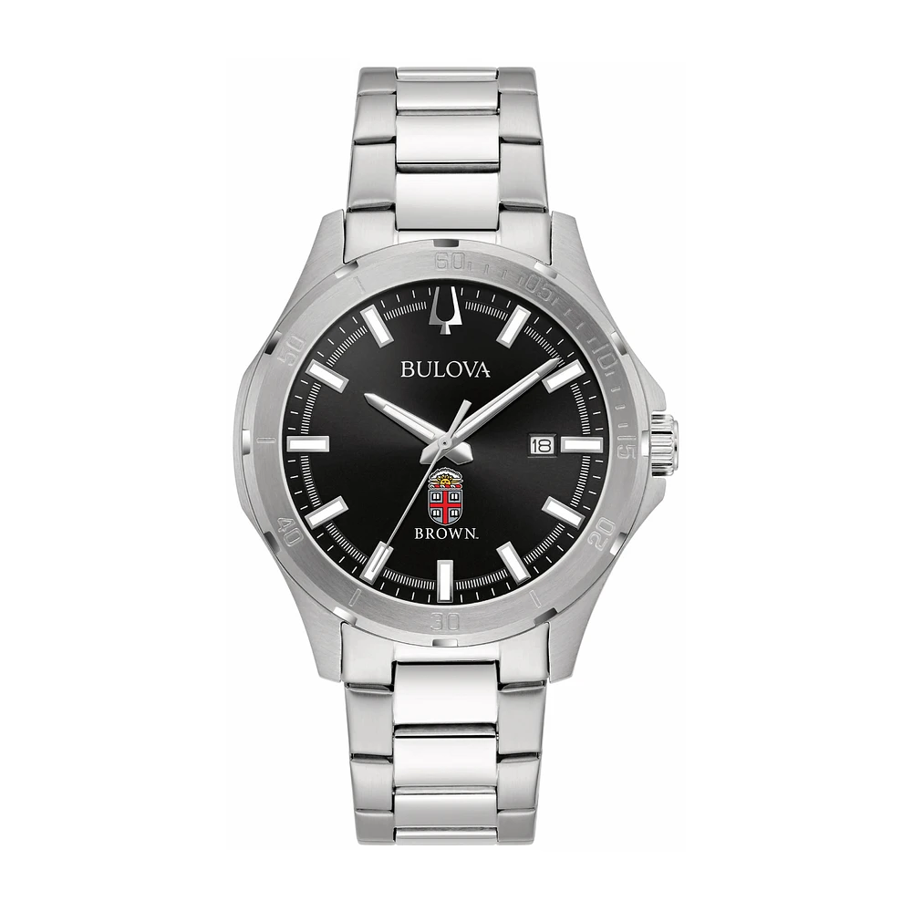 Bulova Black Brown Bears Stainless Steel Sport Classic Watch