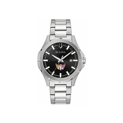 Bulova Black Tennessee Tech Golden Eagles Stainless Steel Sport Classic Watch