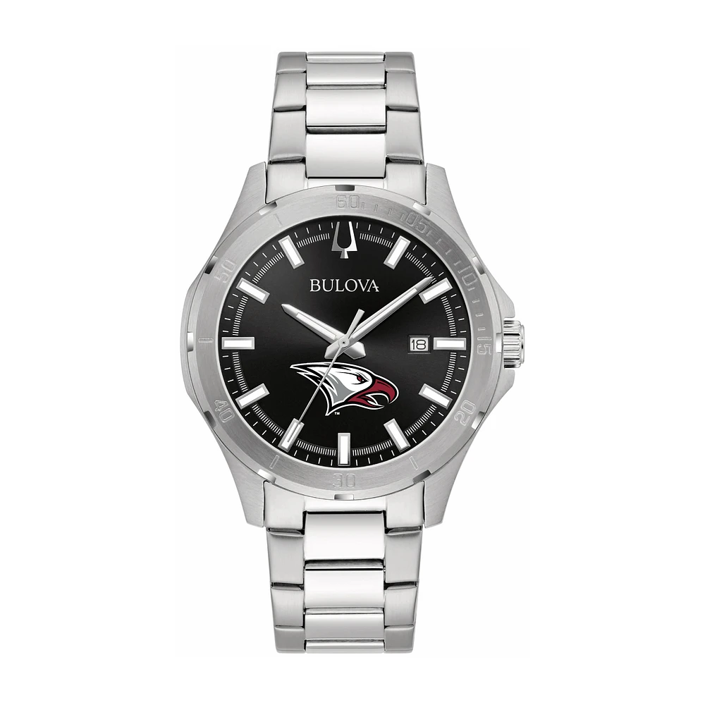 Bulova Black North Carolina Central Eagles Stainless Steel Sport Classic Watch