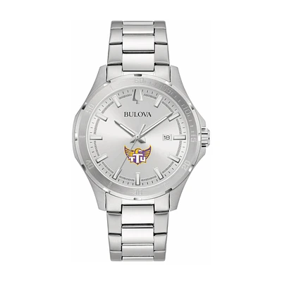 Bulova Silver Tennessee Tech Golden Eagles Stainless Steel Classic Sport Watch