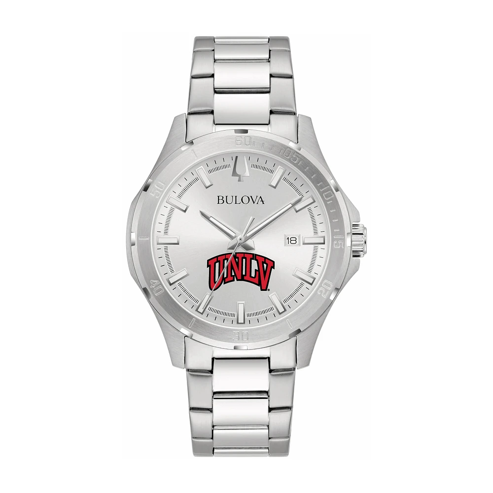 Bulova Silver UNLV Rebels Stainless Steel Classic Sport Watch