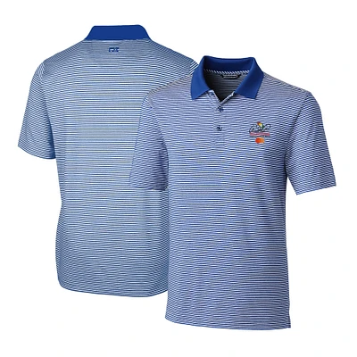 Men's Cutter & Buck Blue Arnold Palmer Invitational Big Tall Forge Tonal Stripe Stretch Polo