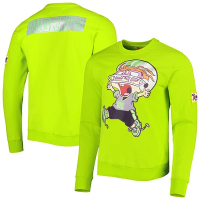 Unisex Freeze Max Neon Green Rugrats Chuckie Runaway Football Pullover Sweatshirt