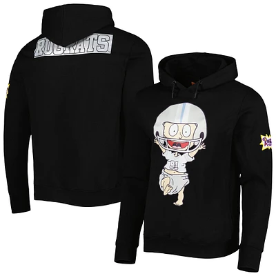 Unisex Freeze Max Black Rugrats Tommy Football Pullover Hoodie